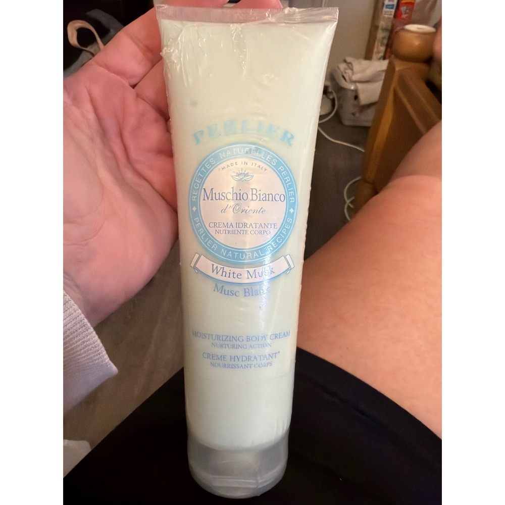 Perlier Musc Blanc White Musk Moisturizing Body Cream 8.4 oz 250mL Sealed Italy